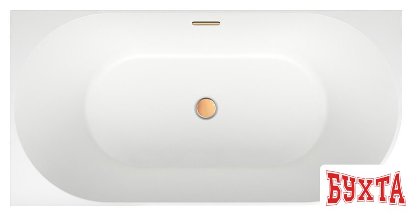 Ванна Wellsee Belle Spa 150x75 235701004 (пристенная ванна (левая) белый глянец, экран, каркас, сифон-автомат золото) 4