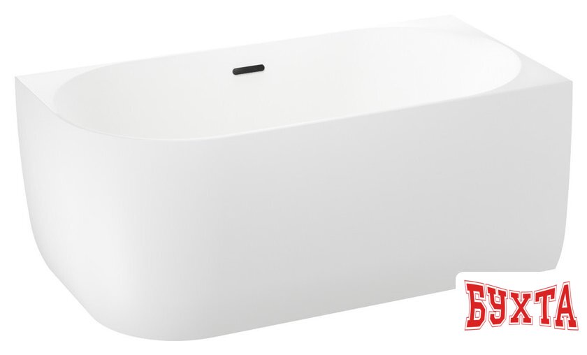 Ванна Wellsee Belle Spa 150x75 235702003 (пристенная ванна (правая) белый глянец, экран, каркас, сифон-автомат матовый черный) 2