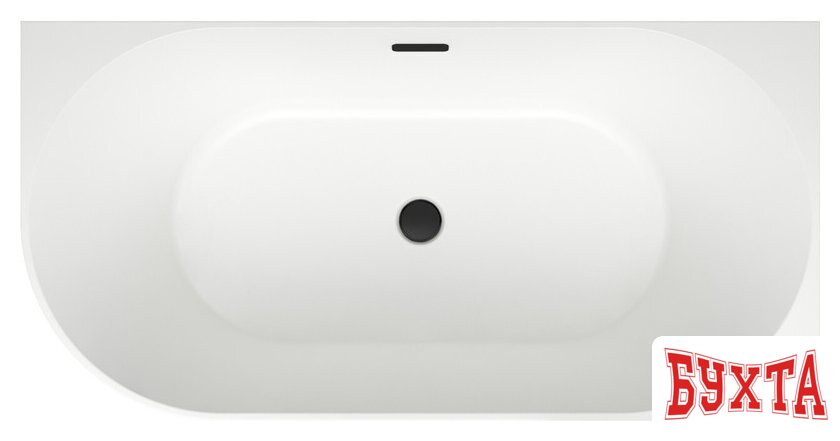 Ванна Wellsee Belle Spa 150x75 235702003 (пристенная ванна (правая) белый глянец, экран, каркас, сифон-автомат матовый черный) 4