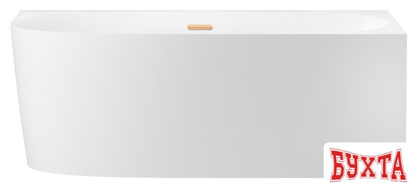 Ванна Wellsee Belle Spa 2.0 160x75 235803004 (пристенная ванна (правая) белый глянец, экран, каркас, сифон-автомат золото) 1