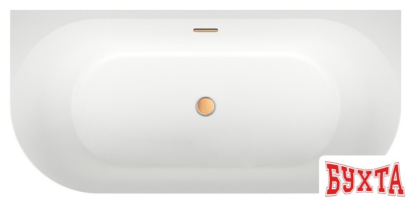 Ванна Wellsee Belle Spa 3.0 170x80 235901004 (пристенная ванна белый глянец, экран, ножки, сифон-автомат золото) 4