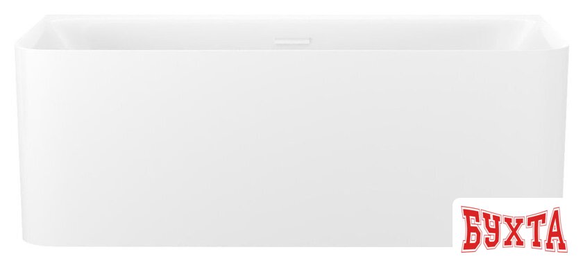Ванна Wellsee Clermont 150x73 28260102R (пристенная ванна белый глянец, экран, ножки, сифон-автомат глянцевый белый) 1
