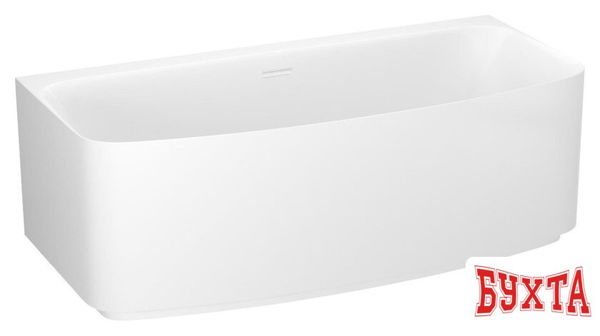 Ванна Wellsee Ground Breaking 170x80 28770102R (пристенная ванна белый глянец, экран, ножки, сифон-автомат глянцевый белый) 2