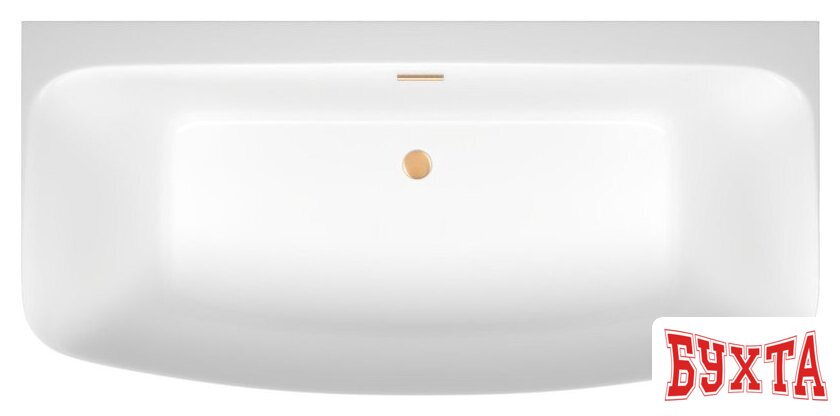 Ванна Wellsee Ground Breaking 170x80 28770104R (пристенная ванна белый глянец, экран, ножки, сифон-автомат золото) 4