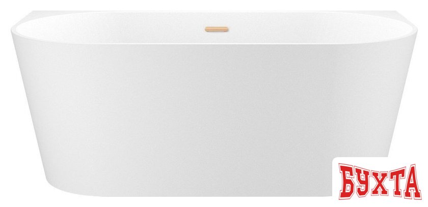 Ванна Wellsee Excellence Pro 150x73 28760204R (пристенная ванна белый глянец, экран, ножки, сифон-автомат золото) 1