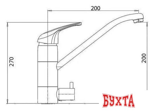 Смеситель Wisent W4298A 4