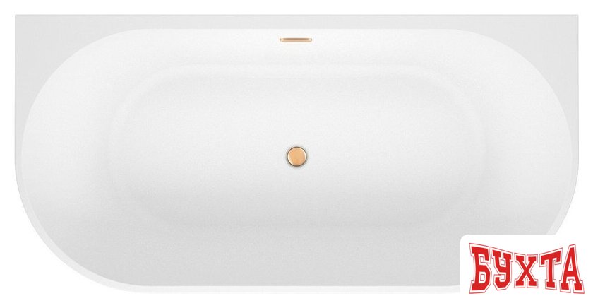 Ванна Wellsee Excellence Pro 170x75 28760304R (пристенная ванна белый глянец, экран, ножки, сифон-автомат золото) 4