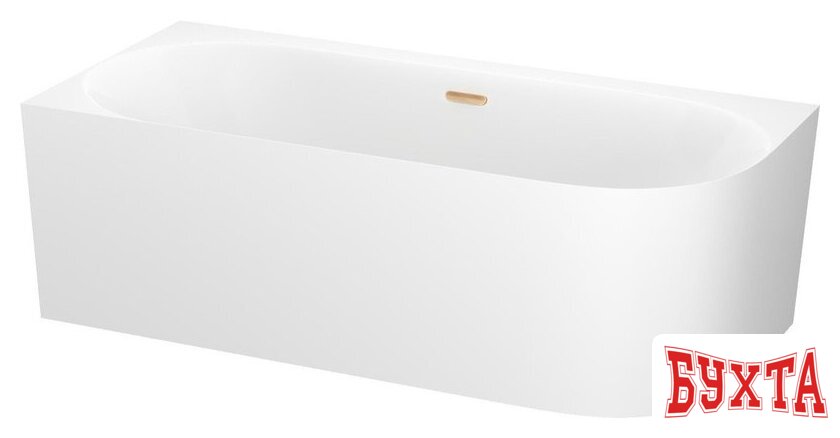 Ванна Wellsee Collaro 170x80 28910304R (пристенная ванна (левая) белый глянец, экран, ножки, сифон-автомат золото) 2