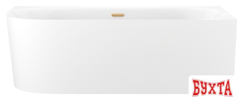 Ванна Wellsee Collaro 170x80 28910504R (пристенная ванна (правая) белый глянец, экран, ножки, сифон-автомат золото) 1
