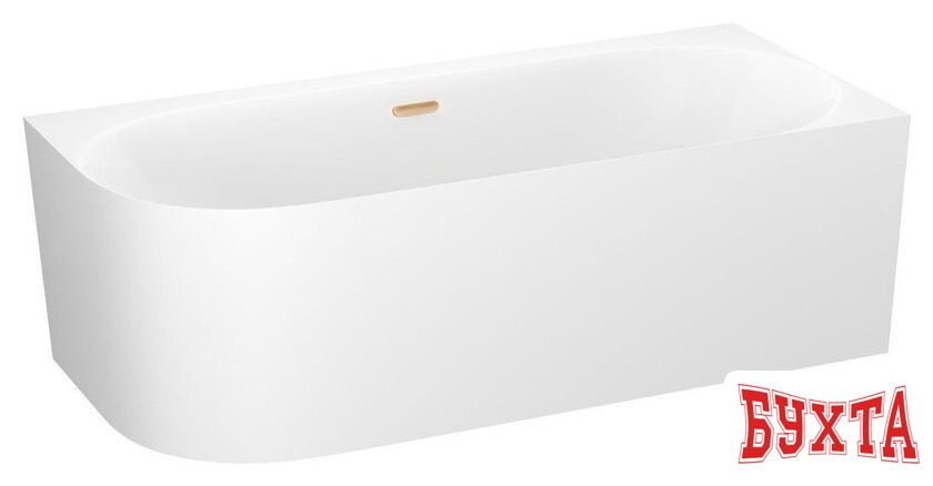 Ванна Wellsee Collaro 170x80 28910504R (пристенная ванна (правая) белый глянец, экран, ножки, сифон-автомат золото) 2