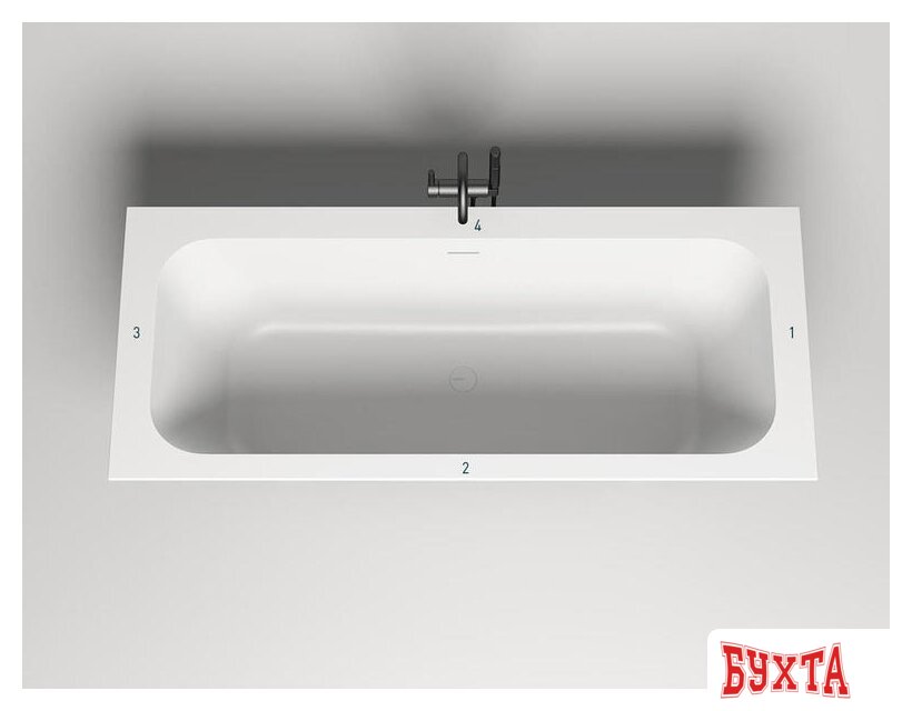 Ванна Salini Mona 170x72 102922M (S-Stone, матовый) 3