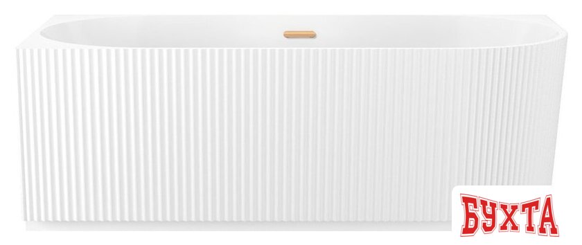 Ванна Wellsee Festive Fox 150x75 28730304R (пристенная ванна (левая) белый глянец, экран, ножки, сифон-автомат золото) 1