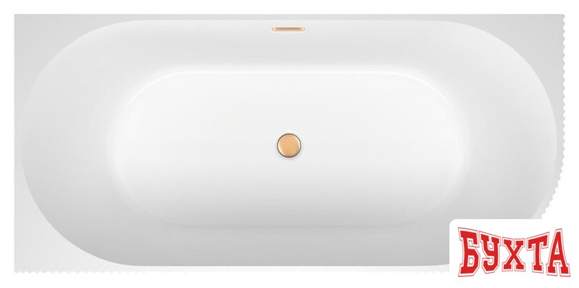 Ванна Wellsee Festive Fox 170x80 28730404R (пристенная ванна (левая) белый глянец, экран, ножки, сифон-автомат золото) 4