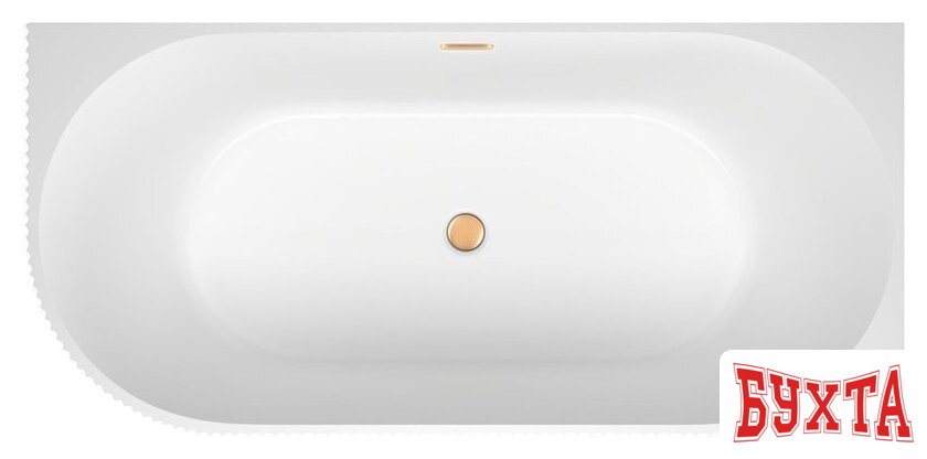 Ванна Wellsee Festive Fox 170x80 28730604R (пристенная ванна (правая) белый глянец, экран, ножки, сифон-автомат золото) 4