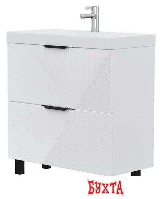 Мебель для ванных комнат Volna Тумба под умывальник Geometry 80.2Y 9696 (белый) 2