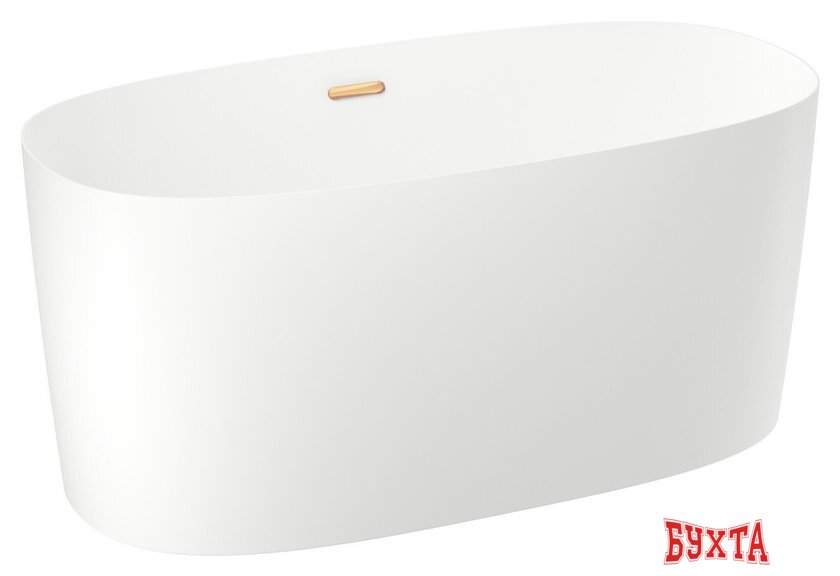 Ванна Wellsee Câlin 140x70 230201004 (отдельностоящая ванна белый глянец, экран, ножки, сифон-автомат золото) 2