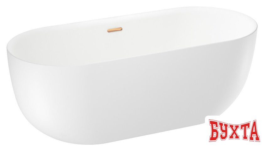 Ванна Wellsee Chic Riviera 170x76 236802004 (отдельностоящая ванна белый глянец, экран, ножки, сифон-автомат золото) 2