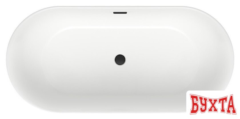 Ванна Wellsee Chic Riviera 179x84,5 236803003 (отдельностоящая ванна белый глянец, экран, ножки, сифон-автомат матовый черный) 4