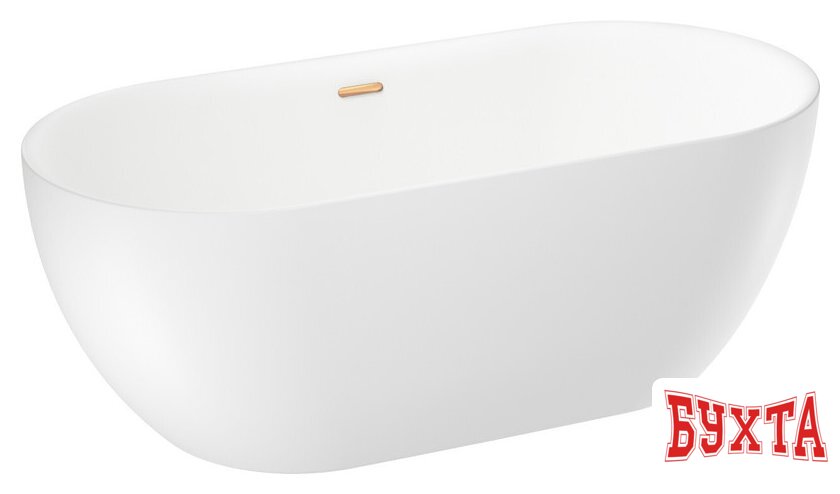 Ванна Wellsee Chic Riviera 179x84,5 236803004 (отдельностоящая ванна белый глянец, экран, ножки, сифон-автомат золото) 2