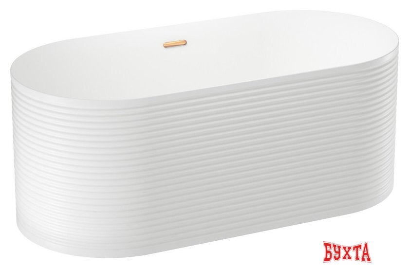 Ванна Wellsee Éclatant 2.0 167x79 231401004 (отдельностоящая ванна белый глянец, экран, ножки, сифон-автомат золото) 2