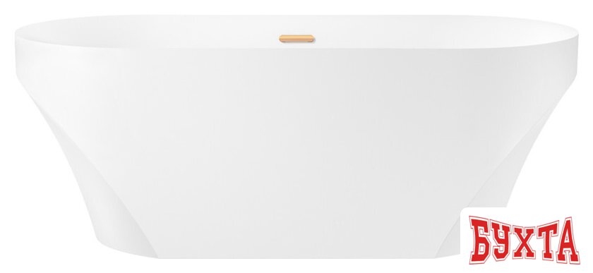 Ванна Wellsee Croquis 166x77 230301004 (отдельностоящая ванна белый глянец, экран, ножки, сифон-автомат золото) 1