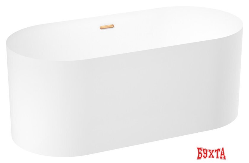 Ванна Wellsee Chalice Perfection 166x77 230601004 (отдельностоящая ванна белый глянец, экран, ножки, сифон-автомат золото) 2
