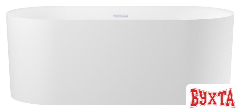 Ванна Wellsee Chalice Perfection 166x77 230602001 (отдельностоящая ванна матовый белый, экран, ножки, сифон-автомат хром) 1