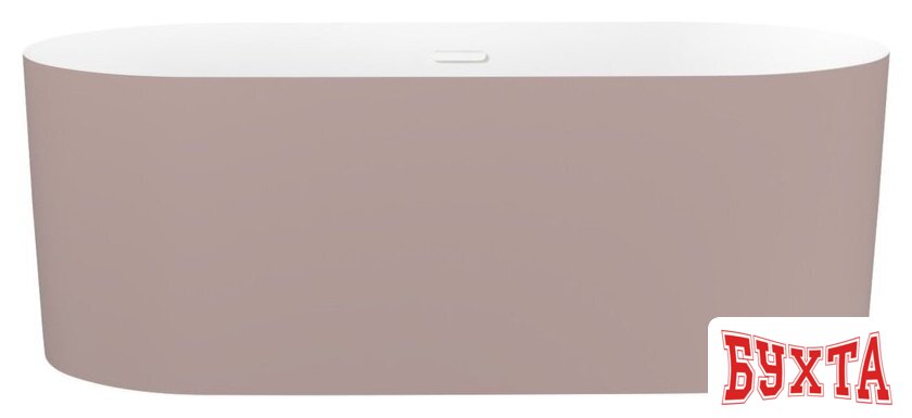 Ванна Wellsee Chalice Perfection 166x77 230610002 (отдельност. ванна белый глянец/мат. светло-розов., экран, ножки, сифон-автомат глянц.белый) 1