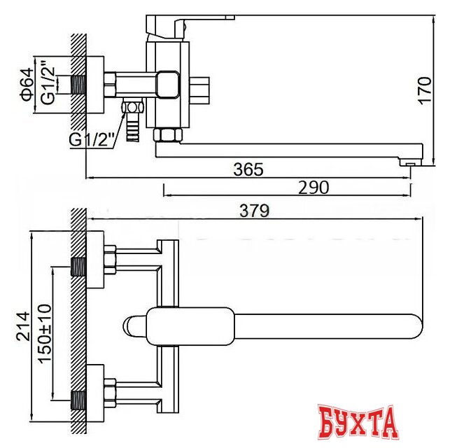 Смеситель Wisent W72217 5