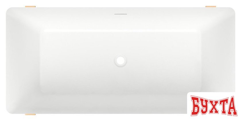 Ванна Wellsee FR.Euphoria 166x77,5 230101002 (отдельностоящая ванна белый глянец, экран, ножки золото) 4