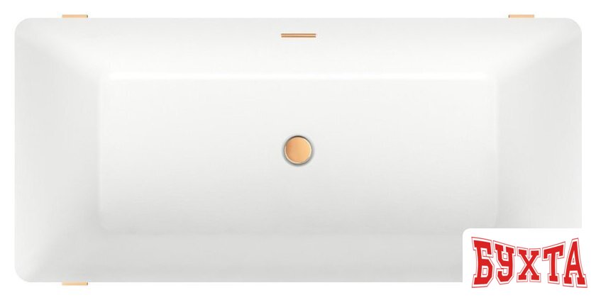 Ванна Wellsee FR.Euphoria 166x77,5 230101004 (отдельностоящая ванна белый глянец, экран, ножки золото, сифон-автомат золото) 4