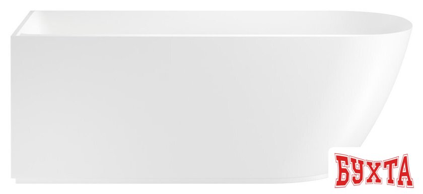 Ванна Wellsee Camellia 167x82 236101002 (отдельностоящая ванна (левая) белый глянец, экран, ножки, сифон-автомат глянцевый белый) 3