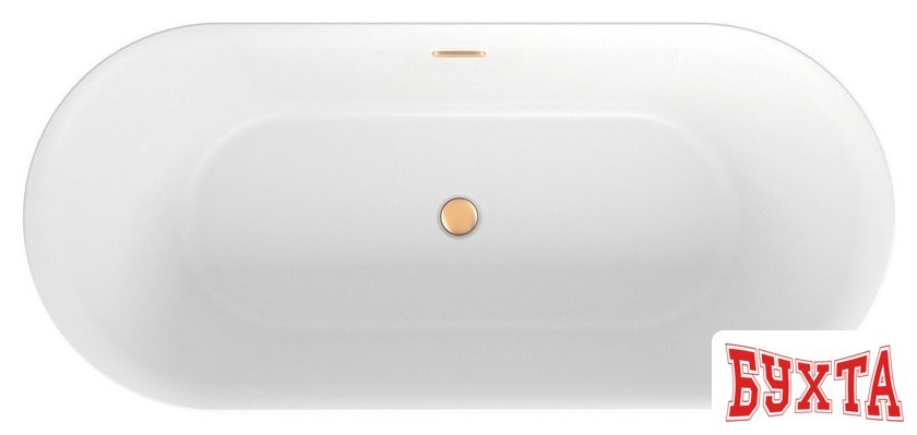 Ванна Wellsee Cute Twin R 168x75 23840104R (отдельностоящая ванна белый глянец, экран, ножки, сифон-автомат золото) 4