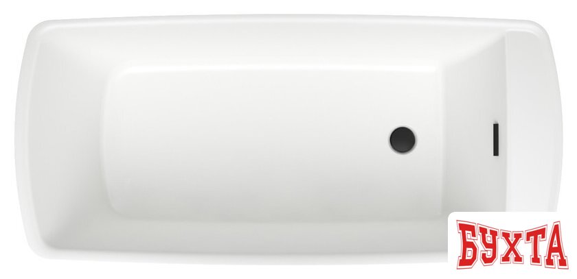 Ванна Wellsee Idéal 170x78 236901003 (отдельностоящая ванна белый глянец, экран, ножки, сифон-автомат матовый черный) 4