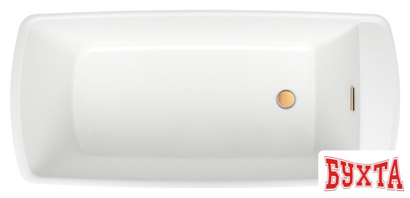 Ванна Wellsee Idéal 170x78 236901004 (отдельностоящая ванна белый глянец, экран, ножки, сифон-автомат золото) 4