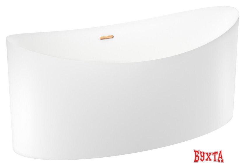 Ванна Wellsee Cerulean 174x80 231001004 (отдельностоящая ванна белый глянец, экран, ножки, сифон-автомат золото) 2