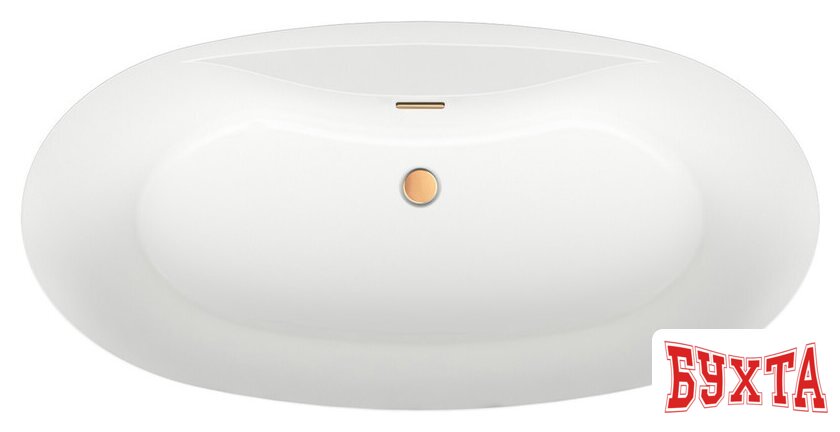 Ванна Wellsee L’aster 175x85 236301004 (отдельностоящая ванна белый глянец, экран, ножки, сифон-автомат золото) 4