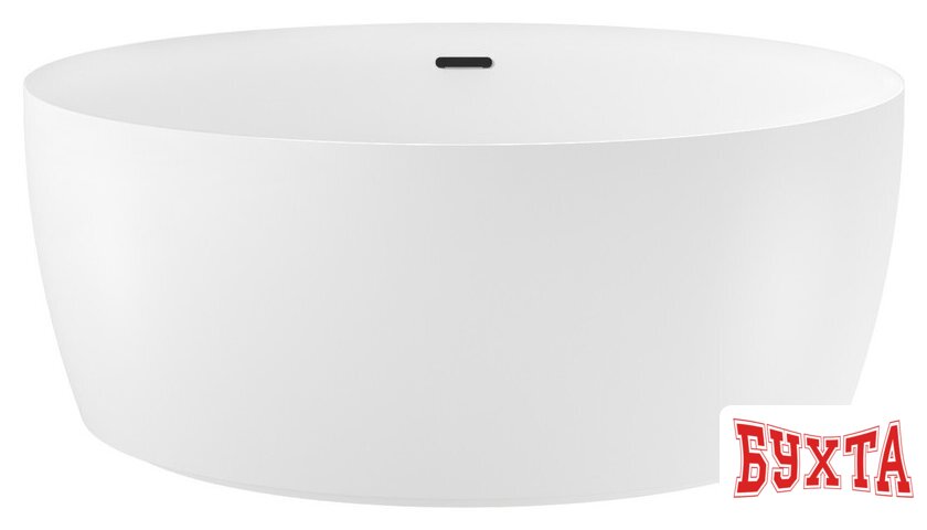 Ванна Wellsee Pour Plus 150x150 237101003 (отдельностоящая ванна белый глянец, экран, ножки, сифон-автомат матовый черный) 1