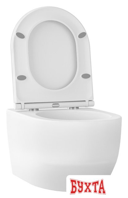 Унитаз подвесной Wellsee Croquis RimFree 182612001 (чаша, пневмокрышка, матовый белый) 2