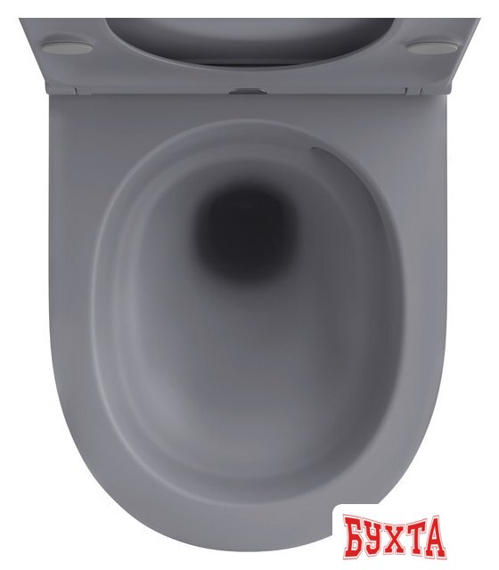 Унитаз подвесной Wellsee Croquis RimFree 182614001 (чаша, пневмокрышка, матовый серый) 3