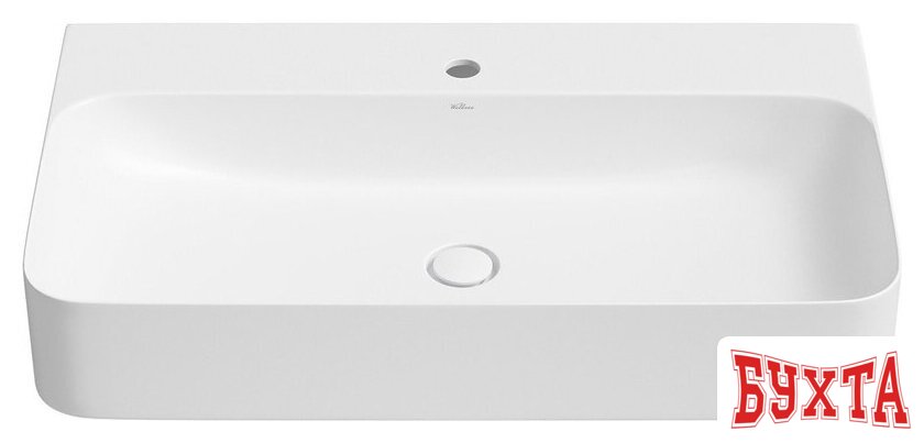 Умывальник Wellsee Clermont 302612000 с донным клапаном click-clack 1