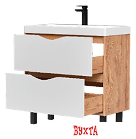 Мебель для ванных комнат Volna Тумба с умывальником Barney 70.2Y 9696 + Lake 70 3