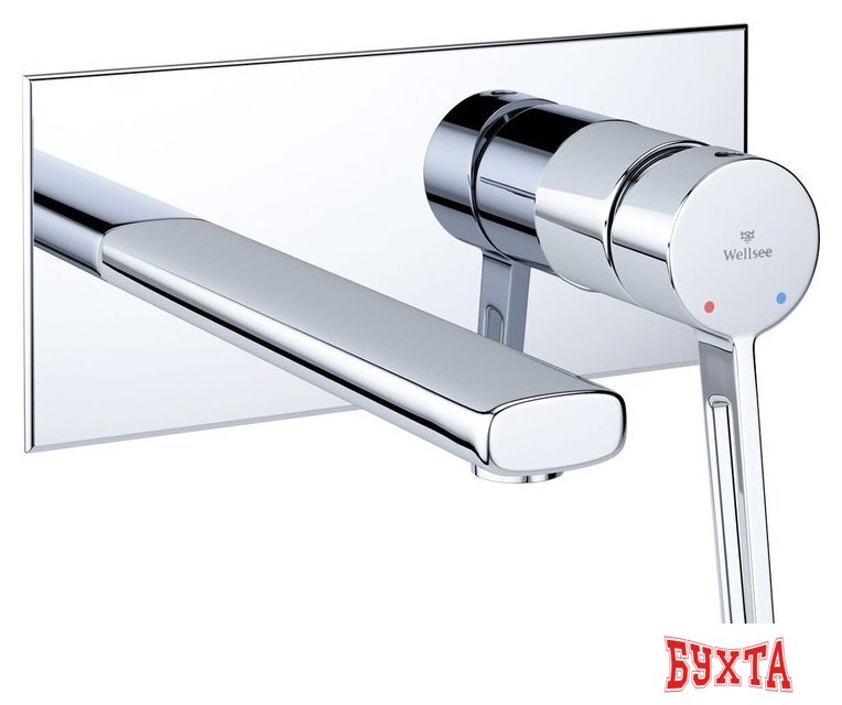Смеситель Wellsee ONCE! and forever 182411001, встраиваемый (хром) 1