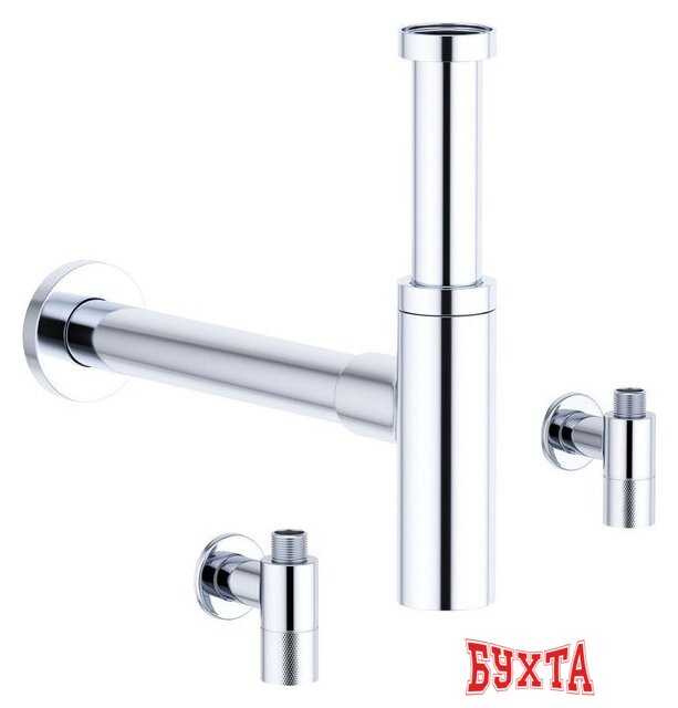 Вентиль Wellsee Drainage System 182146001, угловой (2 шт, хром) 4