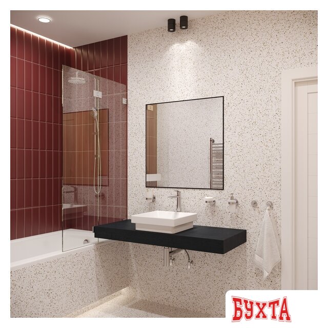 Мебель для ванных комнат Wellsee Зеркало 7 Rays' Spectrum 172200330, 80 х 80 см 5