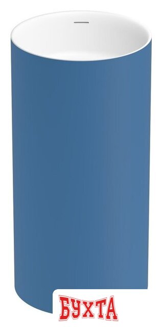 Умывальник Wellsee Chalice Perfection 230622000 (отдельностоящий, без отверстия под смеситель, цвет матовый темно-синий/глянцевый белый) 1