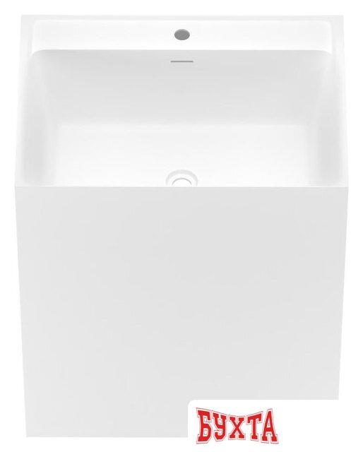 Умывальник Wellsee Doux 230502000 (отдельностоящий, с отверстием под смеситель, цвет матовый белый) 2