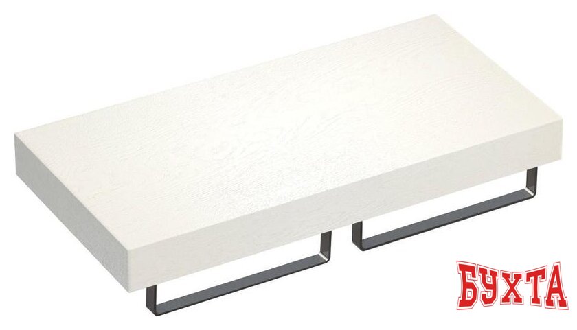 Мебель для ванных комнат Wellsee Genuine Tree 162002004, 100 см (столешница, полотенц 2 шт, хром) 1