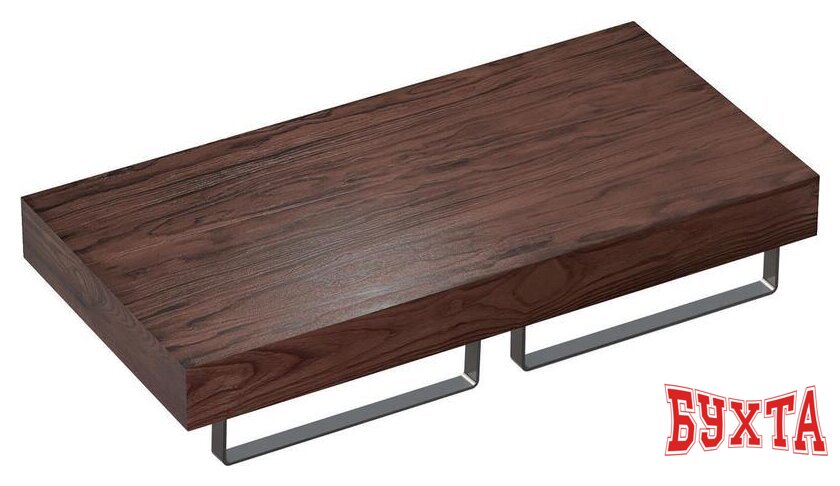 Мебель для ванных комнат Wellsee Genuine Tree 162014004, 100 см (столешница, полотенц 2 шт, хром) 1