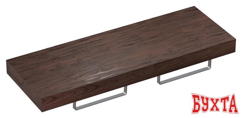 Мебель для ванных комнат Wellsee Genuine Tree 162015004, 120 см (столешница, полотенц 2 шт, хром) 1